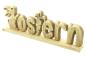 Preview: Schriftzug "Ostern" aus Holz, 40 cm breit, rustikal, Osterdeko, Deko Aufsteller, Holzbuchstaben
