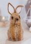 Preview: Dekofigur Hase "Purzel" flauschiger Osterhase aus Kunstfell, 22 cm hoch, Osterdeko, Osterfigur