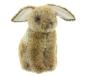 Preview: Dekofigur Hase "Purzel" flauschiger Osterhase aus Kunstfell, 22 cm hoch, Osterdeko, Osterfigur