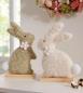 Preview: 2x Dekofigur "Häschen" aus Filz, Osterhase aus recyceltem PET, 23 cm hoch, Osterdeko, Osterfigur