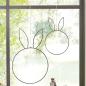 Preview: 2x Dekohänger "Hase" Dekoring aus Metall, schwarz, 30 + 46 cm hoch, Hängedeko, Fensterdeko zum Aufhängen, Frühlingsdeko hängend