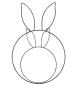Preview: 2x Dekohänger "Hase" Dekoring aus Metall, schwarz, 30 + 46 cm hoch, Hängedeko, Fensterdeko zum Aufhängen, Frühlingsdeko hängend