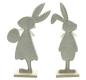 Preview: 2x Dekofigur "Osterhase" aus Filz, recyceltes PET, 31 cm hoch, Osterdeko, Osterfigur