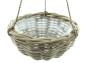 Preview: Pflanzampel "Koboo Grey" aus Rattan, grau, handgefertigt, Blumenampel, Hängeampel