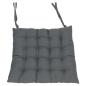 Preview: 4x Sitzkissen "Grey" in grau, 40x40 cm, Stuhlkissen, Sitzpolster