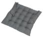 Preview: 4x Sitzkissen "Grey" in grau, 40x40 cm, Stuhlkissen, Sitzpolster