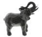 Preview: Dekofigur "Elefant" aus Polyresin, braun, 24 cm hoch, Tierfigur, Skulptur, Afrika Deko