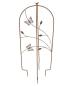 Preview: Rankhilfe "Schmetterling" aus Metall in Rost Optik, 104 cm hoch, Rankgerüst, Gartenstecker