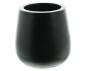 Preview: Dekovase "Black" aus Holz, schwarz, Holzvase, Übertopf, Tischvase, Vase