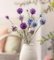 Preview: 3x Kunstblume "Kugeldistel" in rose, lila & blau, 59 cm hoch, Dekozweige, Kunstpflanze, Dekoblume