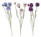Preview: 3x Kunstblume "Kugeldistel" in rose, lila & blau, 59 cm hoch, Dekozweige, Kunstpflanze, Dekoblume