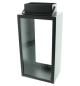 Preview: Laterne "Industrial" aus Metall & Glas, schwarz, 31 cm hoch, Bodenlaterne, Windlicht, Kerzenlaterne, Metalllaterne