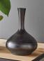 Preview: Dekovase "Solifleur" aus Holz, schwarz, Holzvase, Blumenvase, Tischvase, Vase