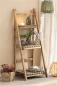 Preview: Regal "Recycling-Chic" aus Holz, klappbar, rustikal, 3 Böden, Standregal, Badregal, Blumenregal