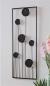 Preview: 3D Wandbild "Black Flowers" aus Metall, schwarz, 30x85 cm, Wanddeko, Wandschmuck, Metallbild