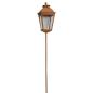 Preview: Gartenstecker "Laterne" aus Metall in Rost Optik, 106 cm hoch, rostige Gartenlaterne für Draußen, Outdoor Kerzenhalter wetterfest