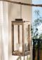 Preview: Laterne "Shabby-Chic" aus recyceltem Holz, 43 cm hoch, mit Windlicht Glas, Holzlaterne, Outdoor Gartenlaterne, Hängelaterne