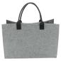 Preview: Shopper "Lieblingstasche" aus Filz, grau, recyceltes PET, Einkaufstasche groß, Damen Filztasche, Tragetasche
