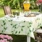 Preview: Tafeldecke "Ranken" grün, 140x240 cm, Outdoor Tischdecke wetterfest, Tischtuch abwaschbar & wasserabweisend