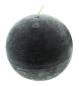 Preview: 4x Kugelkerze "Black" in schwarz, Ø ca. 8 cm, schwarze Kerzen, Wachs, Wachskerzen, Brenndauer 24 Stunden