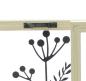 Preview: 2x Wanddeko "Vase" aus Metall schwarz mit Holz Rahmen, natur, Metallbilder Wohnzimmer, Wandbilder