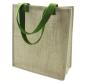Preview: Tasche "Green Nature" aus Jute, Jutetasche natur, Einkaufstasche mit 2 Henkeln, Shopper, Jutebeutel, Stofftasche, Tote Bag