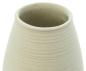 Preview: Dekovase "Ecru" aus Porzellan, beige matt, Blumenvase mit Rillenstruktur, Tischvase, dekorative Vase für Wohnzimmer, Küche, Büro