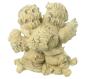 Preview: Dekofigur Engel "Küsschen" Engelpaar aus Polyresin, Engelstatue wetterfest, Outdoor Gartendeko, Hochzeitsdeko, Grabdeko