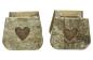 Preview: 2x Pflanztasche "Herz" aus Birke & Stoff, Pflanzgefäße, Blumentopf aus Holz, Pflanztopf Set