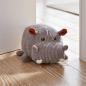 Preview: Türstopper "Hippo" aus Stoff, schwer, Türhalter Nilpferd, Boden Türpuffer, Türfeststeller Tier, Fensterstopper