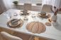 Preview: 8tlg. Tischset "Kürbis" Platzsets aus Filz, beige, 4 Platzdeckchen + 4 Untersetzer, Herbst Halloween Deko, Tischdeko