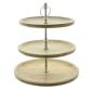 Preview: große Etagere "Oval" aus Mangoholz, 3 Etagen, Holz Tortenständer, Obstetagere, Kuchenständer, Cupcake Muffin Ständer, Wurst Käse Kekse Nüsse Platte