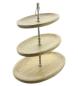 Preview: große Etagere "Oval" aus Mangoholz, 3 Etagen, Holz Tortenständer, Obstetagere, Kuchenständer, Cupcake Muffin Ständer, Wurst Käse Kekse Nüsse Platte