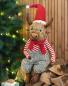 Preview: Kantenhocker "Cattle" aus Kunstfell & Textil, 75 cm hoch, Kantensitzer Kuh, weihnachtliche Dekofigur, Weihnachtsdeko