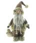 Preview: Weihnachtsmann "Braun" aus Kunstfell & Textil, 54 cm hoch, Weihnachtsmannfigur, Nikolaus, Santa Claus Figur, Weihnachtsdeko