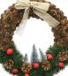 Preview: Dekokranz "Weihnachtszeit" Türkranz Ø 43 cm groß, Wandkranz, Weihnachtskranz, Weihnachtsdeko