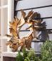 Preview: Dekokranz "Holzscheiben" Türkranz Ø 50 cm groß, Wandkranz, Tischkranz, Holzkranz