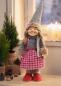 Preview: Wichtelmädchen "Ronja" Wichtel 45 cm hoch, bewegliche Arme, Winterdeko, Dekowichtel aus Textil, Weihnachtswichtel, Weihnachtsdeko