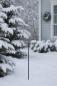 Preview: großer Gartenstecker "Tanne" aus Metall, schwarz, 180 cm hoch, Outdoor Weihnachtsbaum Alternative, Dekostecker, Gartendeko für Weihnachten