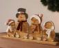 Preview: Winterdeko "Schneemannbande" aus Holz, 45 cm breit, Holzdeko Weihnachten, Weihnachtsdeko Schneemann