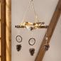 Preview: Dekohänger "Stern" aus recyceltem Holz in Shabby Optik, Kräuterkrone Ø 55 cm groß, Deckenkrone mit 5 Haken, Weihnachtsdeko
