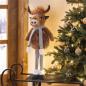 Preview: Figur "Cattle" mit Teleskop Beinen, max. 68 cm hoch, Weihnachtsfigur, Dekofigur Kuh, Weihnachtsdeko