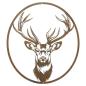 Preview: Wanddeko "Hirsch" aus Metall mit Rost Finish, 45 x 50 cm, Wandbild, Wandschmuck, Metalldeko
