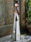Preview: Winterdeko "Schneemann" aus Metall, Teelichthalter, 70 cm hoch, Outdoor Weihnachtsdeko, Gartendeko