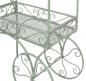 Preview: großer Deko Servierwagen "Vintage" aus Metall, mintgrün, 108x56 cm, 180 cm hoch, Barwagen, Teewagen, Getränkewagen