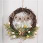 Preview: Kranz "Spring" Frühlingskranz aus Zweigen, Ø 45 cm groß, mit Tulpen & Gräsern aus Kunststoff, Dekokranz, Wandkranz, Türkranz
