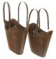 Preview: 2x Pflanzer "Tasche" aus Metall mit Rost Finish, Pflanztopf in Taschenform, Pflanzgefäß, Gartendeko für Draußen, Pflanztasche