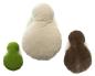 Preview: 3x Dekokissen "Hase" aus samtigem Stoff, grün beige und braun, Sofakissen mit Füllung & Bezug, kuschelige Zierkissen, Couchkissen, Kissen