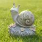 Preview: Dekofigur Schnecke "Willkommen" niedliche Gartendeko, Outdoor Balkon Deko, Gartendekoration wetterfest