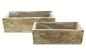 Preview: 2x Pflanzkasten "Puro" aus recyceltem Holz, Blumenkasten, Pflanzentopf für Zimmerpflanzen, Blumentopf